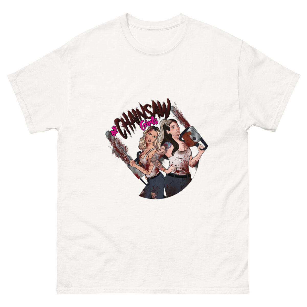 チェンソーマCHAINSAW GIRLS 刺客編　Tシャツ unisex-classic-tee-white-front